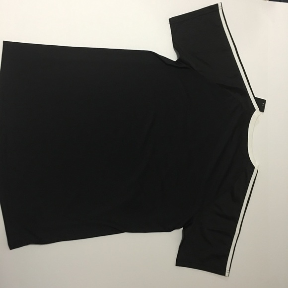 Adidas Boys Shirt Athletics Black White XL 18/20 - Picture 8 of 8